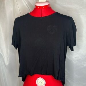 Talula open back crop t shirt